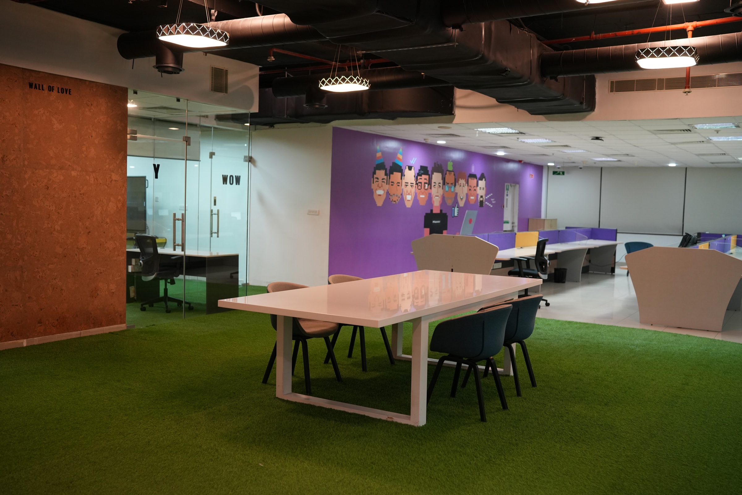 Modern office workspace